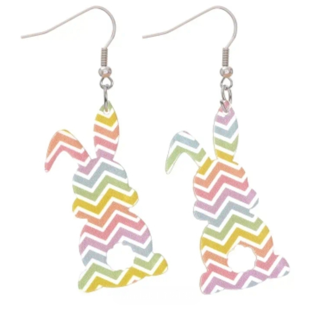 Easter bunny dangle earrings